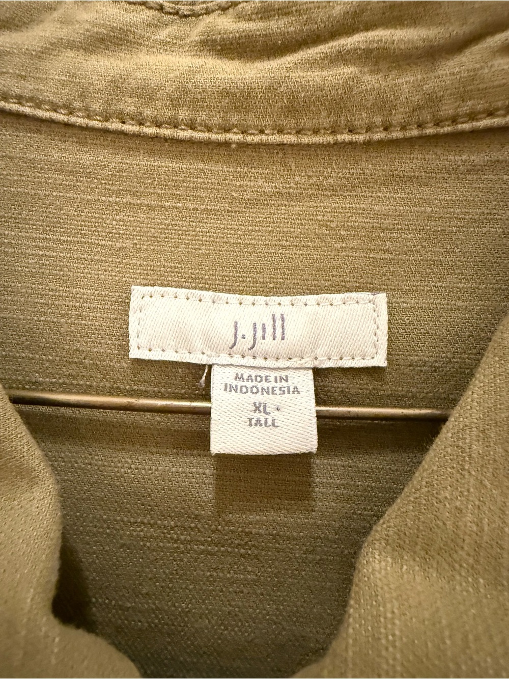 Olive Utility Button-Front Jacket - Picture 3 of 3